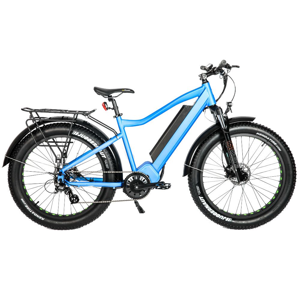 EUNORAU 26" Fat Tire Model FAT-HD 1000W E-Bike(BLUE)