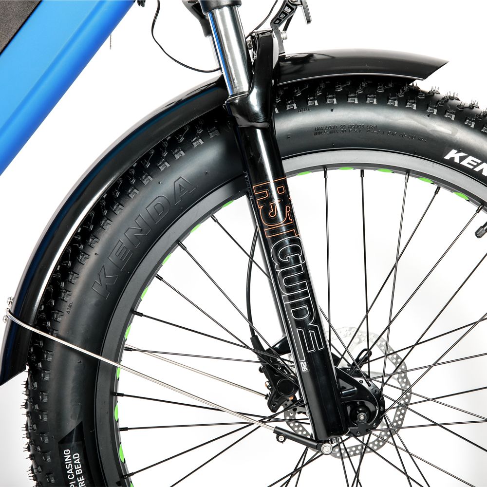 EUNORAU 26" Fat Tire Model FAT-HD 1000W E-Bike(BLUE)