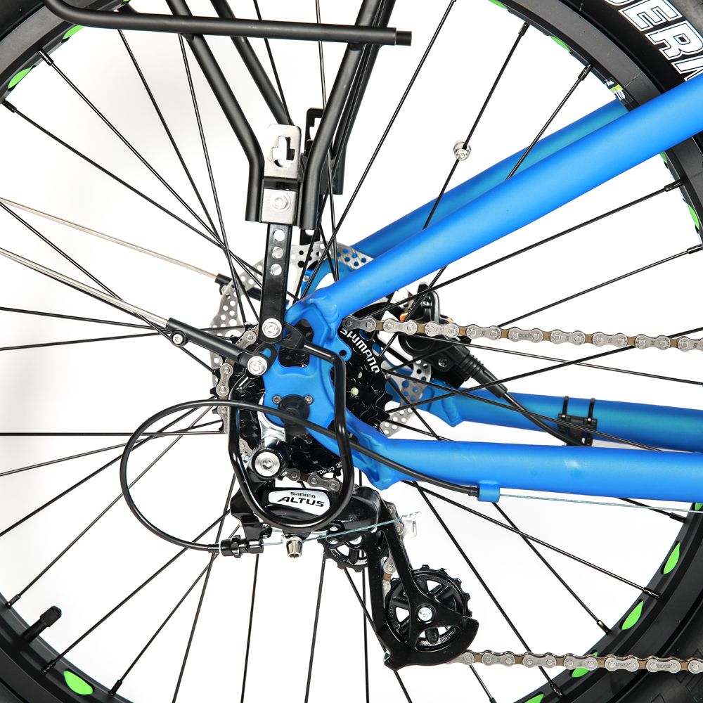 EUNORAU 26" Fat Tire Model FAT-HD 1000W E-Bike(BLUE)
