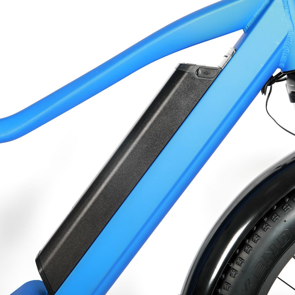 EUNORAU 26" Fat Tire Model FAT-HD 1000W E-Bike(BLUE)