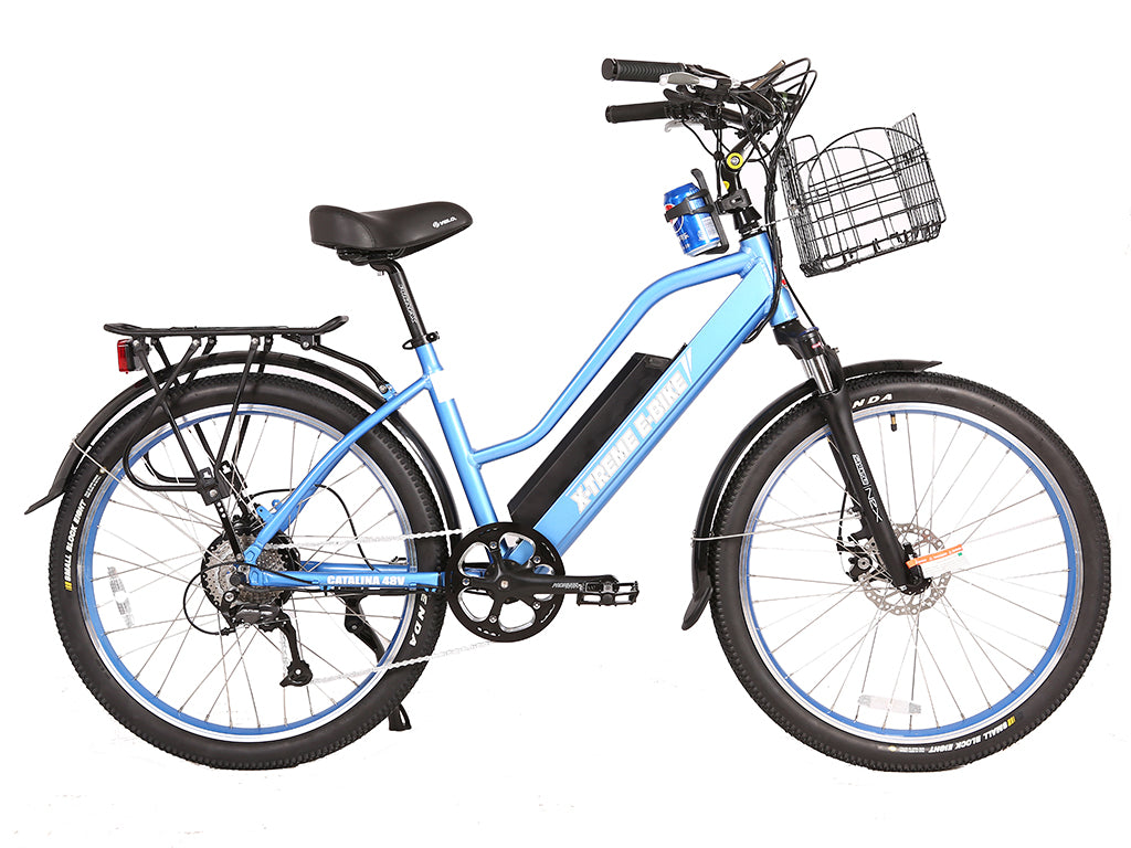 X-Treme Catalina 48 Volt Electric Step-Through Beach Cruiser Bicycle