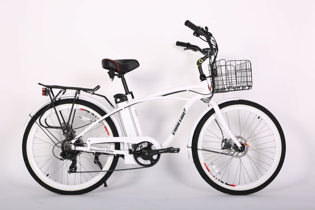 X-Treme Newport Beach Elite 24V E-BIKE Metallic White