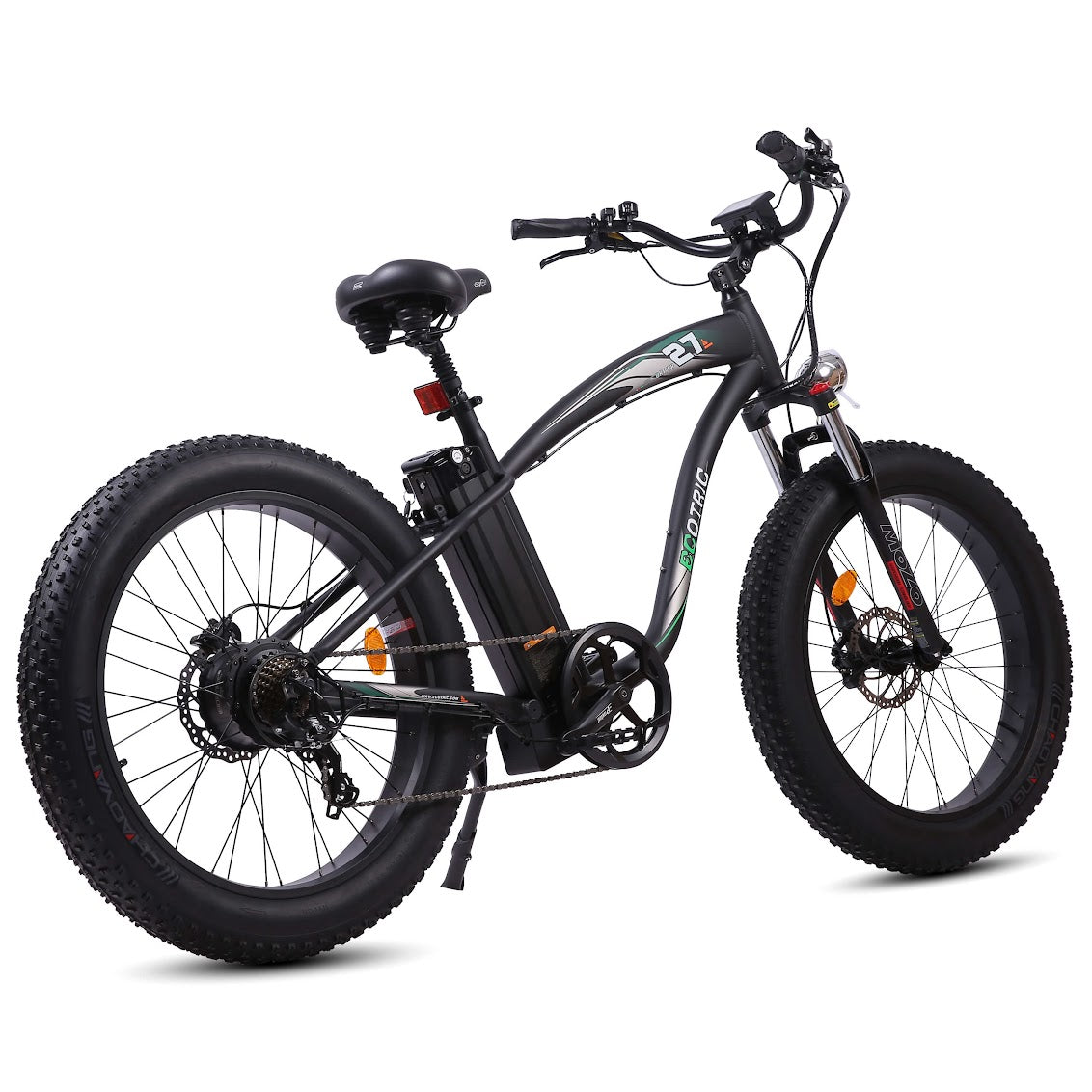 UL Certified-Ecotric Hammer Electric Fat Tire Beach Snow Bike-Matt Black