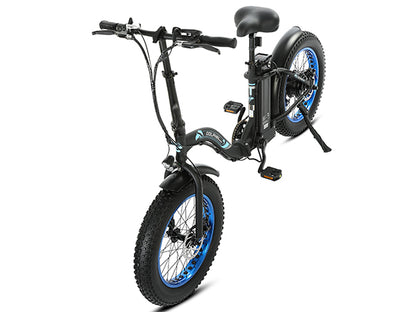 UL Certified-Ecotric 20inch black Portable and folding fat bike model Dolphin