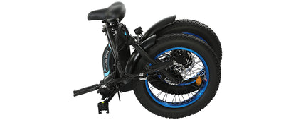 UL Certified-Ecotric 20inch black Portable and folding fat bike model Dolphin