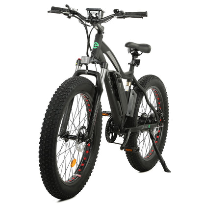 UL Certified-Ecotric Rocket Fat Tire Beach Snow Electric Bike - Matt Black