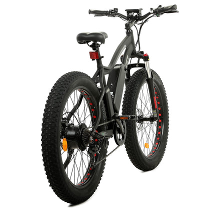 UL Certified-Ecotric Rocket Fat Tire Beach Snow Electric Bike - Matt Black