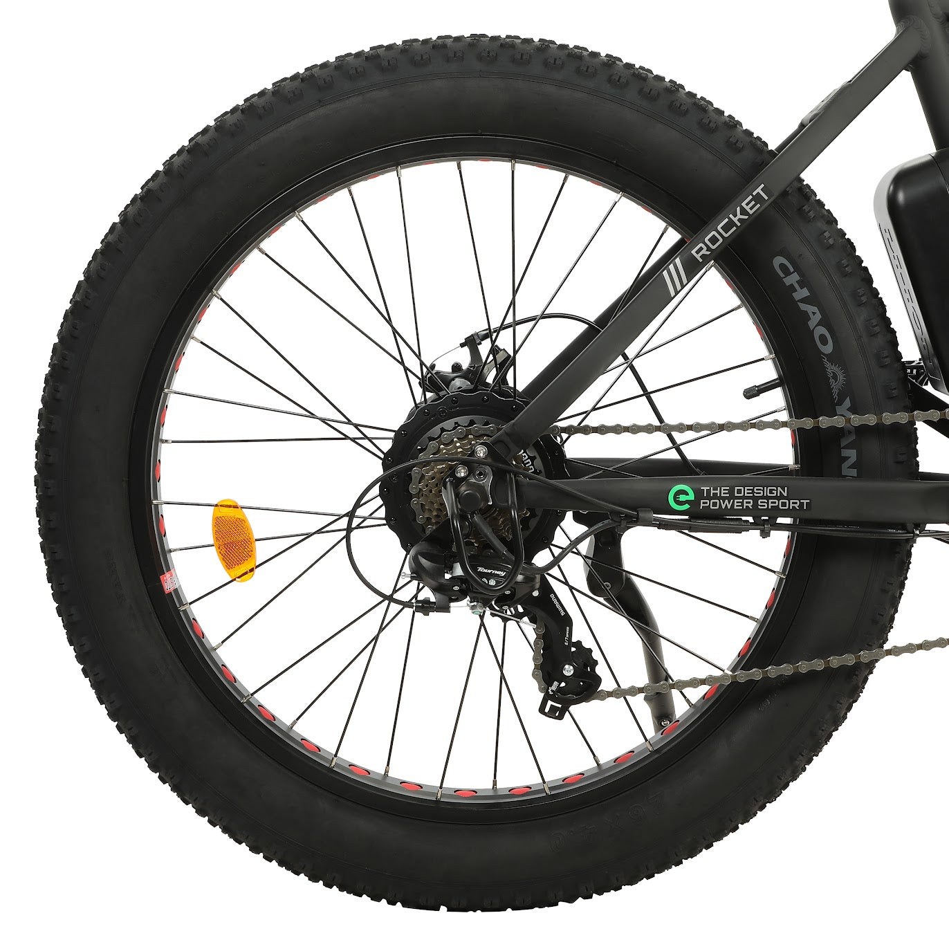 UL Certified-Ecotric Rocket Fat Tire Beach Snow Electric Bike - Matt Black