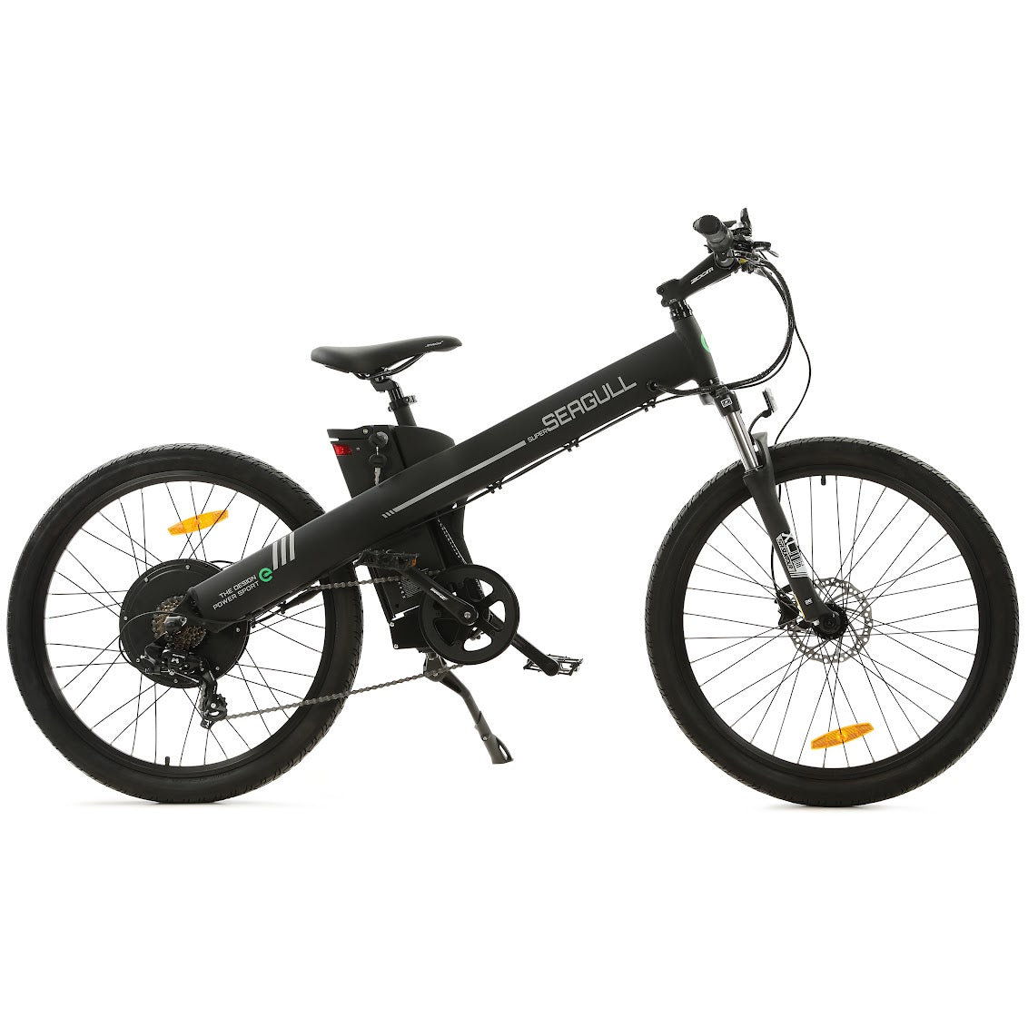 Ecotric Seagull Electric Mountain Bicycle - Matt Black