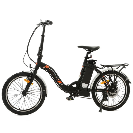 UL Certified-Ecotric Starfish 20inch portable and folding electric bike - Matt Black