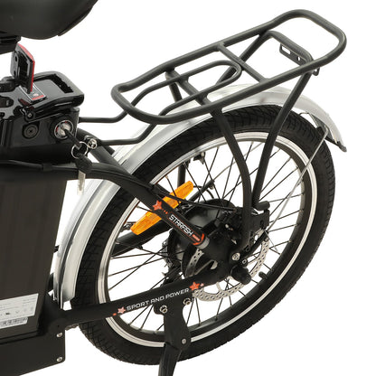 UL Certified-Ecotric Starfish 20inch portable and folding electric bike - Matt Black