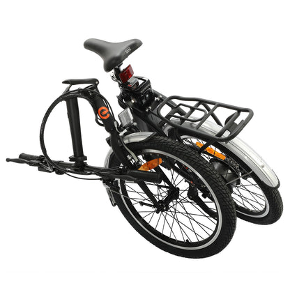 UL Certified-Ecotric Starfish 20inch portable and folding electric bike - Matt Black