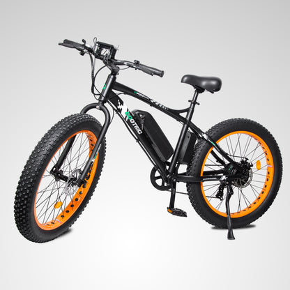 Ecotric Fat Tire Beach Snow Electric Bike-Orange