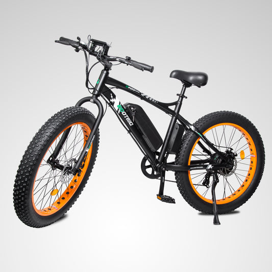 Ecotric Fat Tire Beach Snow Electric Bike-Orange