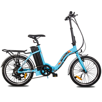 Ecotric Starfish 20inch portable and folding electric bike - Blue