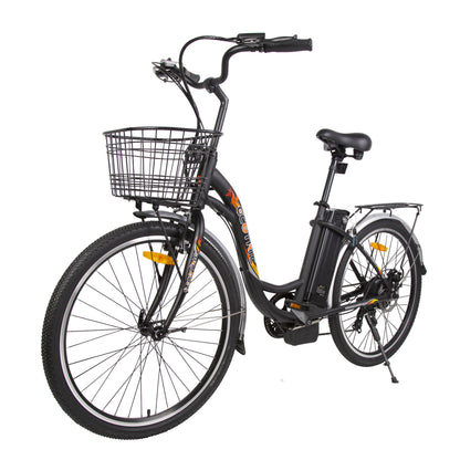 Ecotric Peacedove black electric city bike