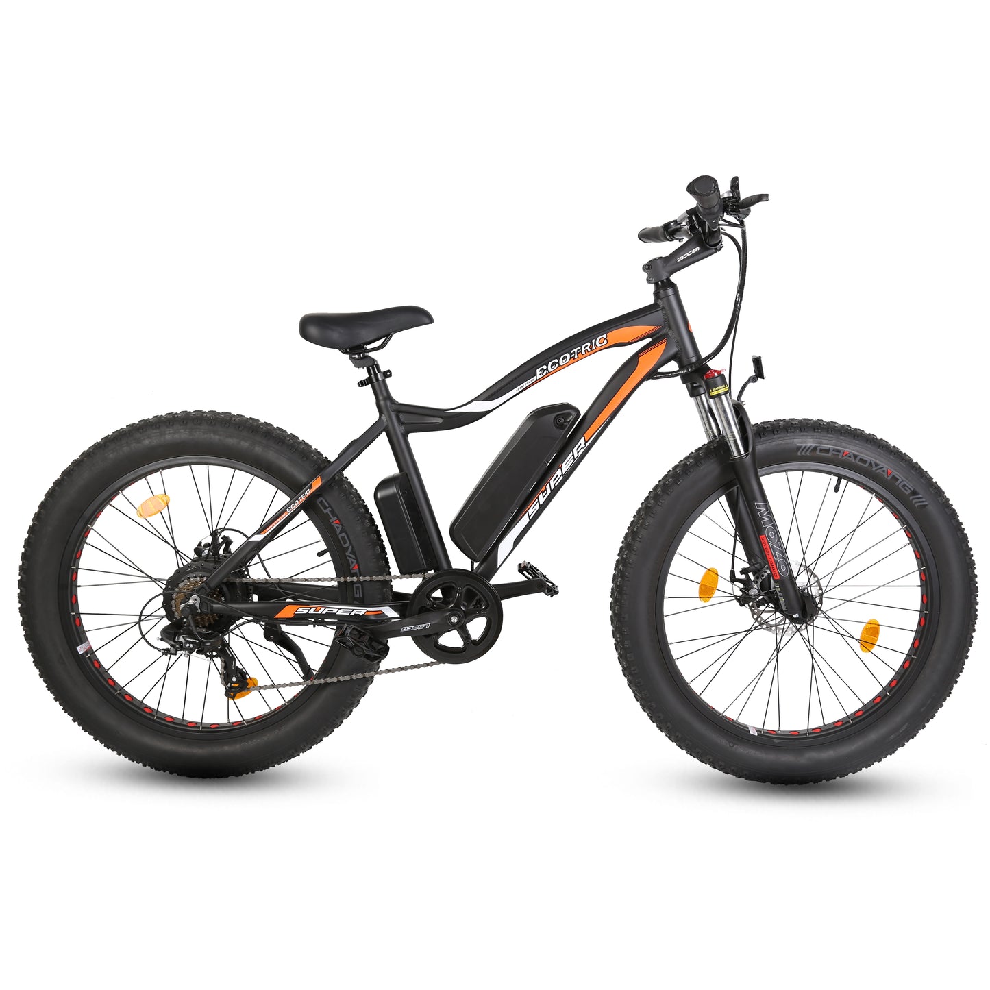 Ecotric Rocket Fat Tire Beach Snow Electric Bike - Matt Black