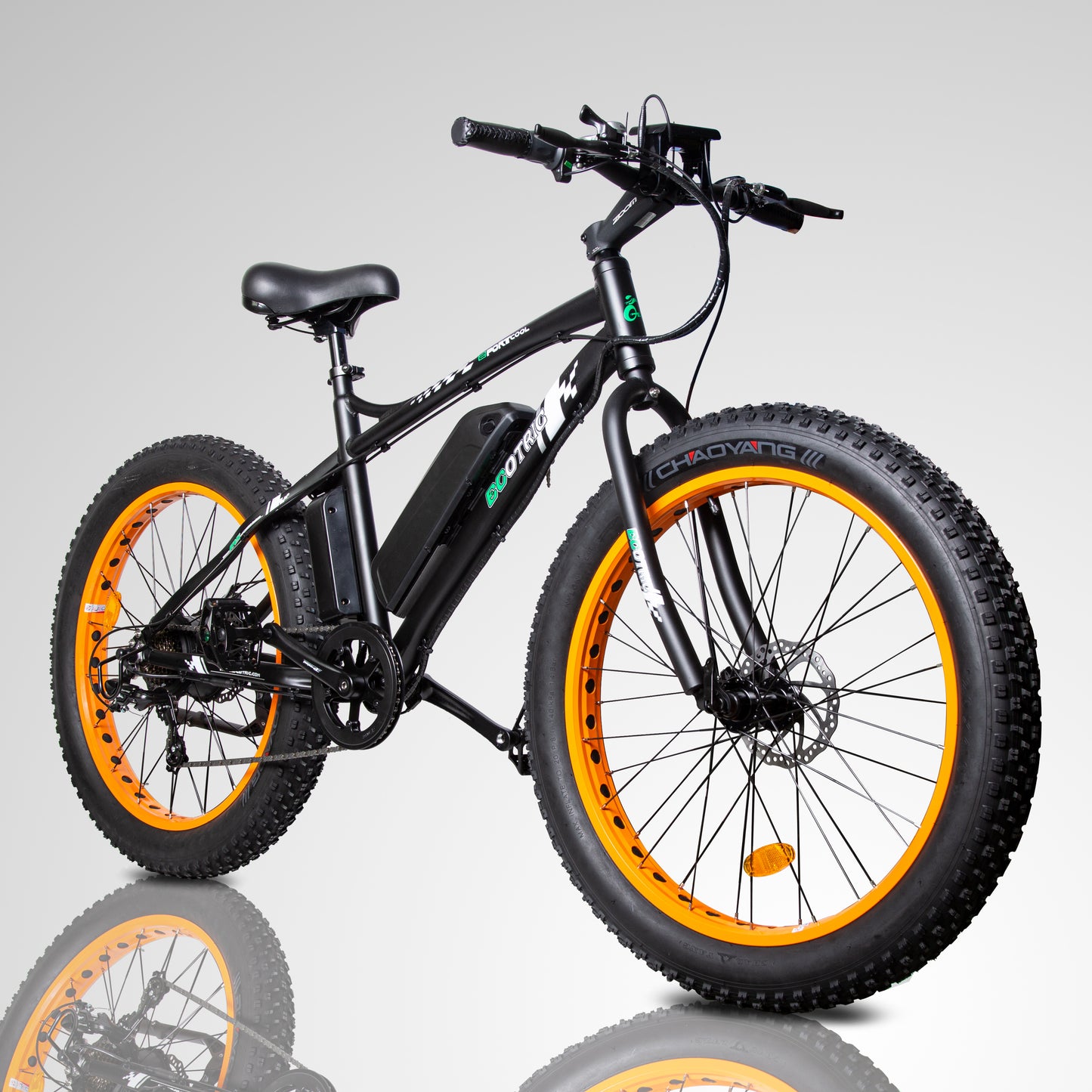 Ecotric Fat Tire Beach Snow Electric Bike-Orange