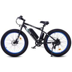 Ecotric Fat Tire Beach Snow Electric Bike - BLUE (UL-Battery-Model)