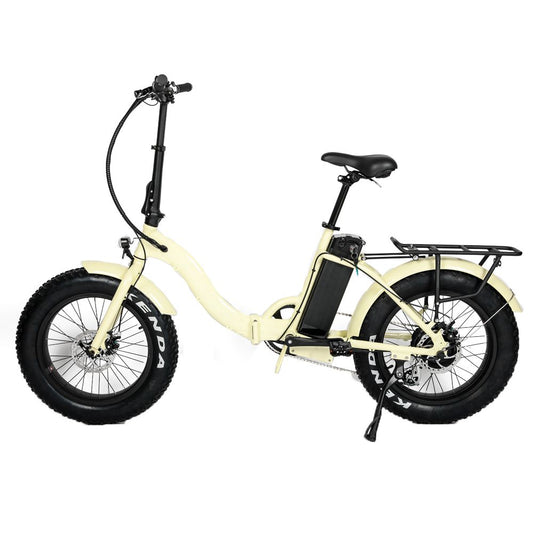 EUNORAU 20" Fat Tire Model E-FAT-STEP E-Bike(CREAM)