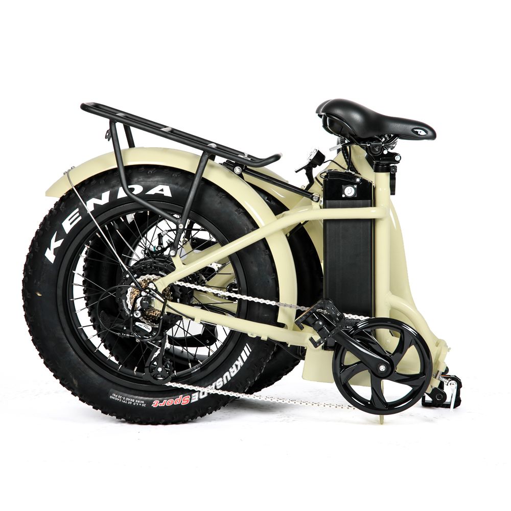 EUNORAU 20" Fat Tire Model E-FAT-STEP E-Bike(CREAM)