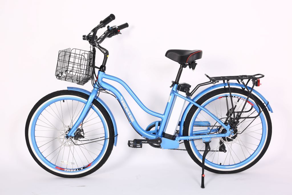 X-Treme Malibu Beach Elite 24V  E-BIKE Baby Blue