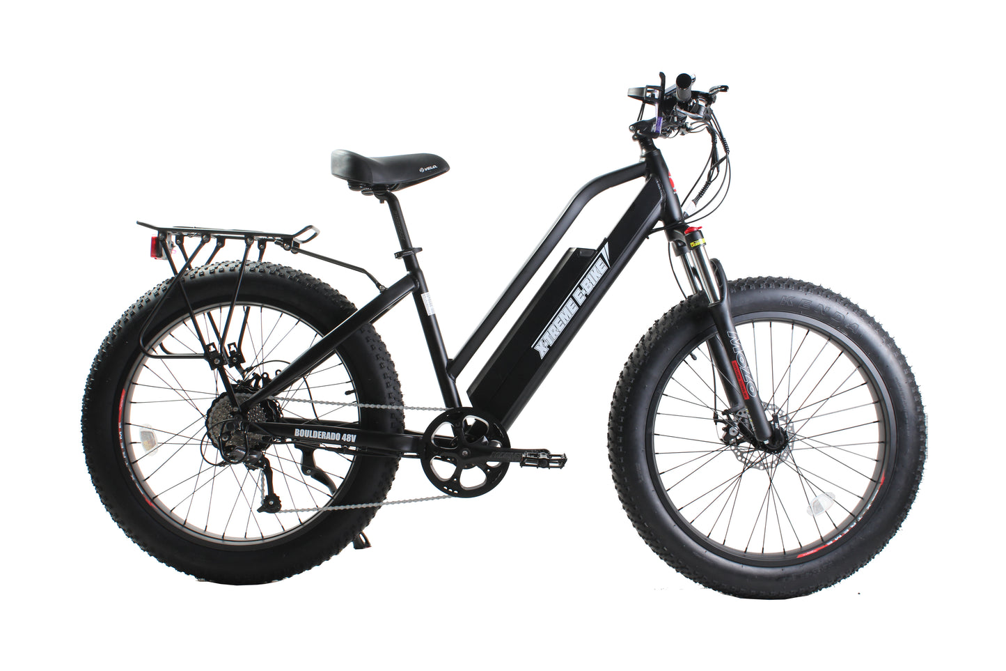 X-Treme Boulderado 48 Volt 17 Amp Fat Tire Step-Through Electric Mountain Bicycle