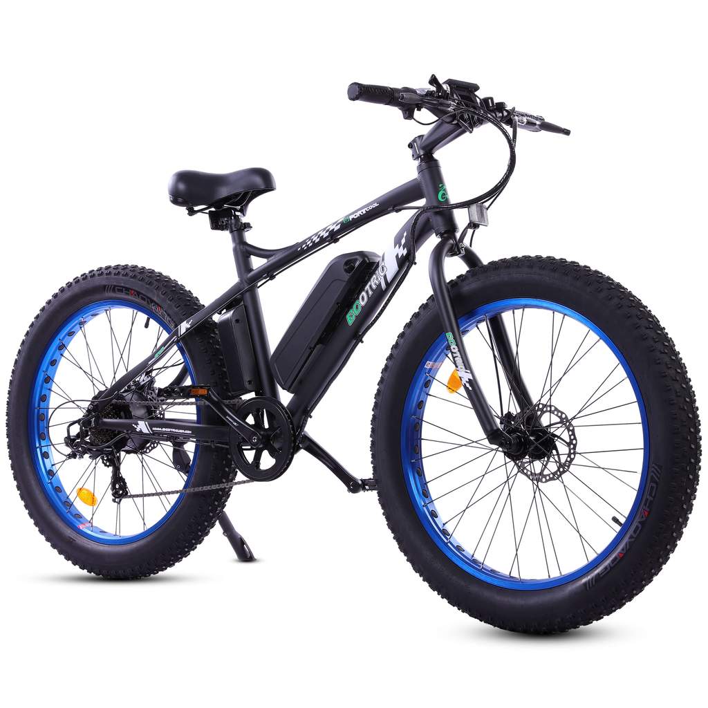 Ecotric Fat Tire Beach Snow Electric Bike - BLUE (UL-Battery-Model)