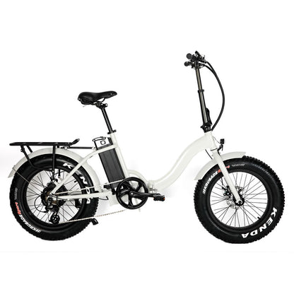 EUNORAU 20" Fat Tire Model E-FAT-STEP E-Bike(WHITE)