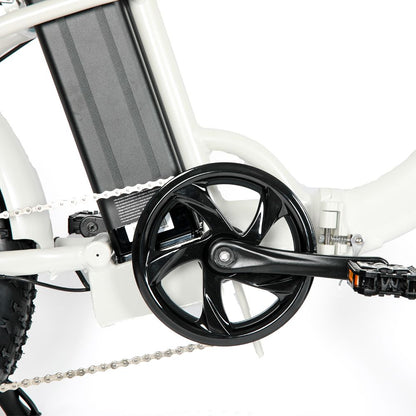 EUNORAU 20" Fat Tire Model E-FAT-STEP E-Bike(WHITE)