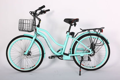 X-Treme  Malibu Beach Elite 24V  E-BIKE Mint Green