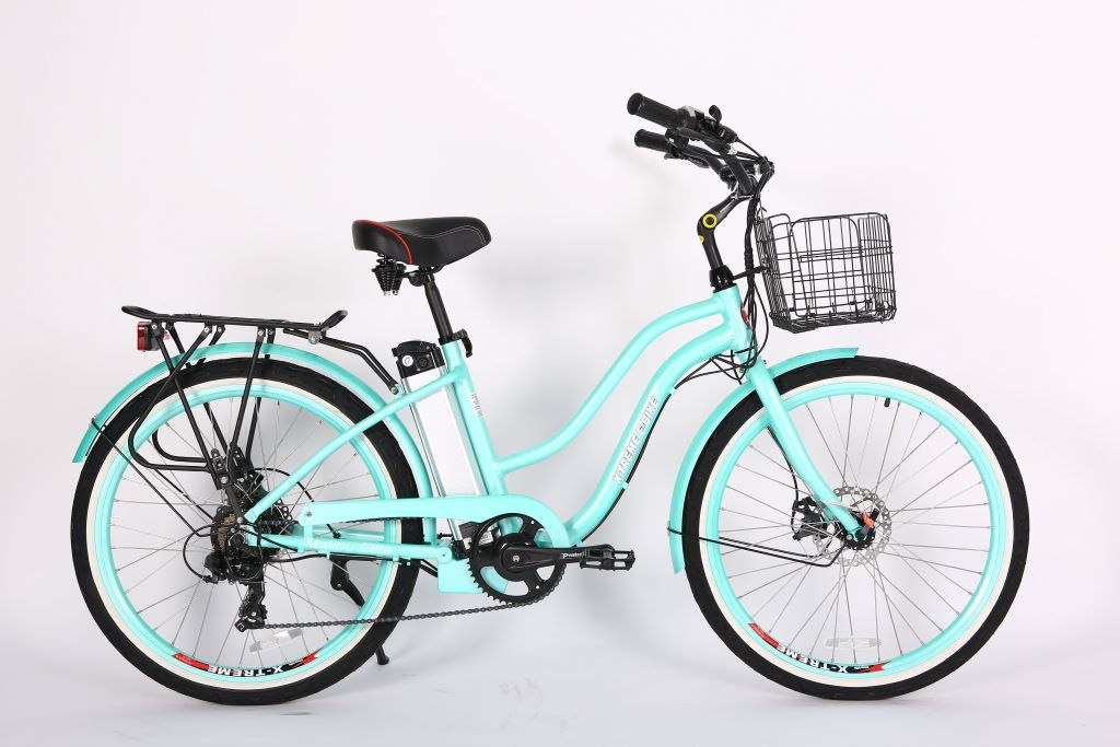 X-Treme  Malibu Beach Elite 24V  E-BIKE Mint Green