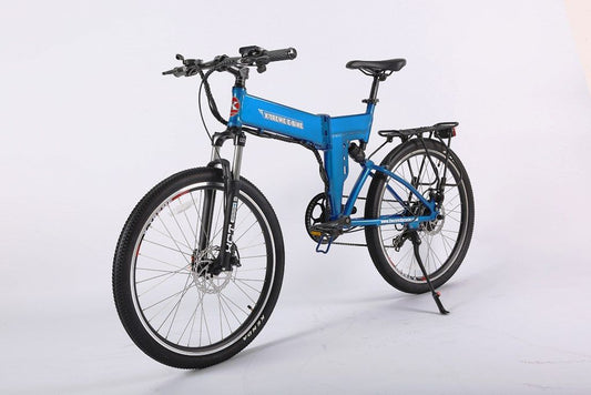 X-Treme X-Cursion Elite Max 36V Folding Mountain E-Bike  Metallic Blue