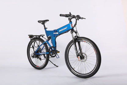 X-Treme X-Cursion Elite Max 36V Folding Mountain E-Bike  Metallic Blue