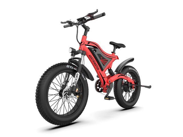 AOSTIRMOTOR Mini Electric Bicycle S18-MINI-Red