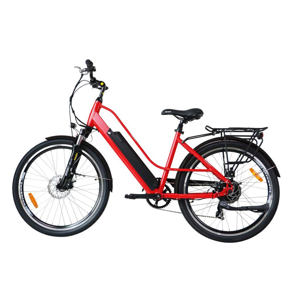 EUNORAU 26"City Model E-TORQUE  E-Bike(RED)