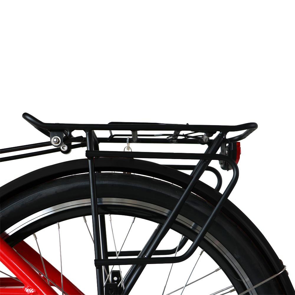 EUNORAU 26"City Model E-TORQUE  E-Bike(RED)