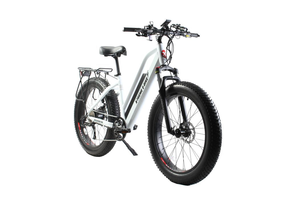 X-Treme Boulderado 48 Volt 10 Amp Fat Tire Step-Through Electric Mountain Bicycle